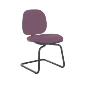 Image of Dams MTO Jota Fabric Visitors Chair with No Arms - Diablo Pink