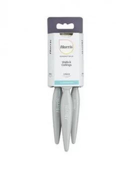 image of Harris 3 Pack Essentials Wall & Ceiling Paintbrushes