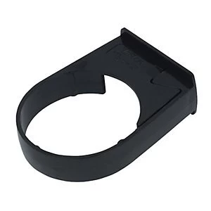 image of FloPlast RCM1B MiniFlo Round Downpipe Pipe Clip - Black 50mm Pack of 2