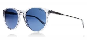 image of Polo PH4110 Sunglasses Shiny Transparent Grey 541380 50mm