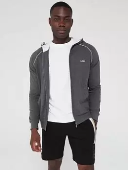 Image of Boss Bodywear Mix & Match Hooded Lounge Top - Dark Grey