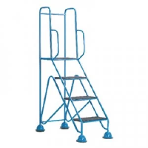 image of Slingsby Easy Glide Mobile 4 Step Full Handrail Blue 359257