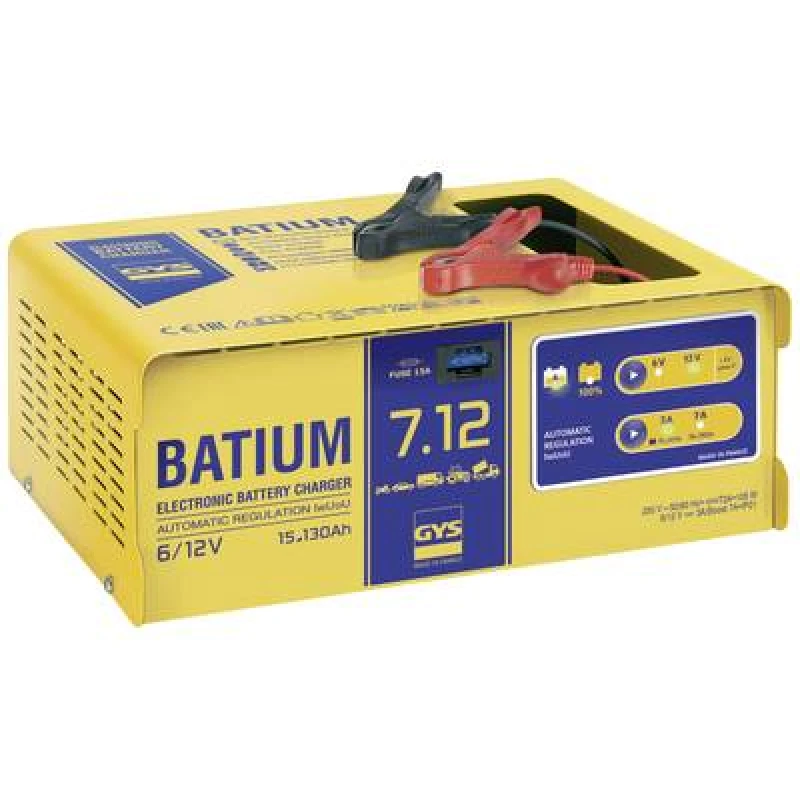 Image of GYS GYS Batium 7.12 024496 Automatic charger 6 V, 12 V 7 A 024496