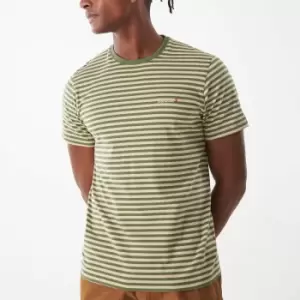Image of Barbour Heritage Bilting Stripe Cotton-Jersey T-Shirt - L