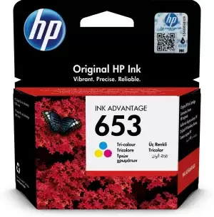 Image of HP 653 Tri Colour Ink Cartridge