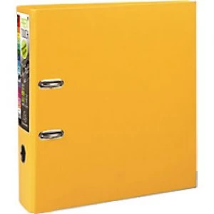 Image of Exacompta touch Lever Arch File Yellow A4+ 2 Ring Polypropylene 80 mm Spine