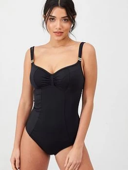 Image of Panache Anya Riva Balconnet Swimsuit - Black, Size 36J, Women