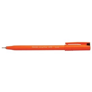 Image of Pentel S570 A Plastic Tipped Ultra Fineliner Pen Black Pack of 12
