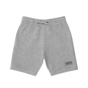 Image of Barbour International Kids Grey Marl Essential Sweat Shorts