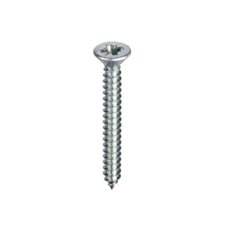 Image of Unifix Self-Tapping Screws Pozi Csk Head Ab Din 7982C Bzp - 6G X 1/2" - 3.5 X 12mm - Box Of 200