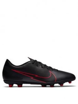 image of Nike Mens Mercurial Vapor 12 Club Mg Football Boots, Black/Grey, Size 8, Men