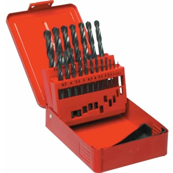 Image of Set of 19 HSS Drills 1-10.00MM X 0.5MM - Sherwood
