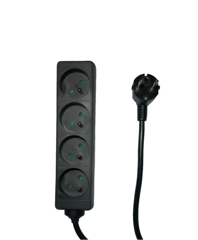 Image of Microconnect MC-PS040150FRB power extension 1.5 m 4 AC outlet(s) Indoo