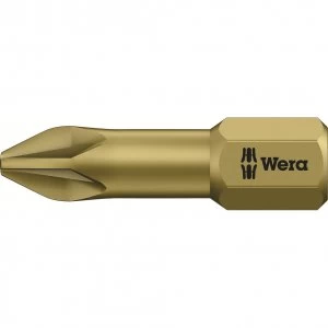 image of Wera Torsion Extra Hard Pozi Screwdriver Bits PZ2 25mm Pack of 10