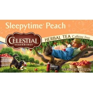 Image of Celestial Seasoning Sleepy Time Peach Herbal Tea (20 Tea Bags)