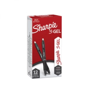 Image of Sharpie S-Gel 0.7mm Tip Pen - Black (12 Pack)