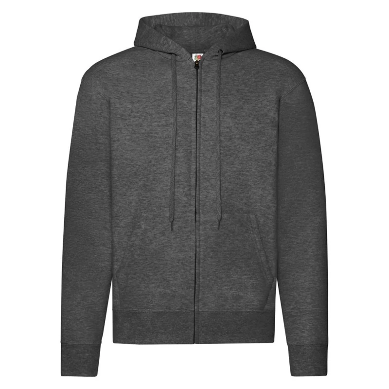 Image of Fruit Of The Loom Fruit of the Loom Men Heather Hoodie in Dark Grey Size: 2X-large Dark Grey XXL Male 5063574416818