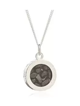 image of Rachel Jackson London Sterling Silver Birthstone Amulet Pendant Necklace, January, Women