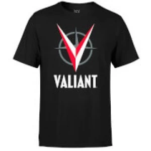 Valiant Comics Logo Red T-Shirt - Black - XL