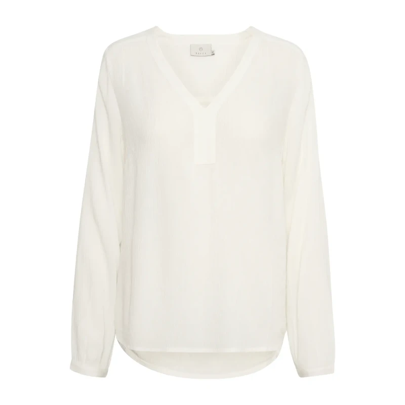 Image of Kaffe Long sleeve blouse For Her KAFFE Amber Blanc Female 40
