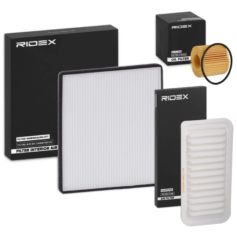 Image of RIDEX 4055F20428 Filter Set with gasket/seal Filter Set (4055)