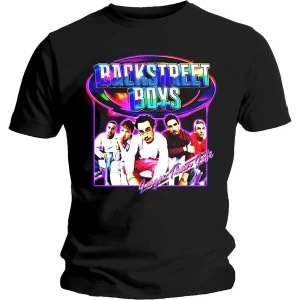 Image of Backstreet Boys - Larger Than Life Unisex Large T-Shirt - Black