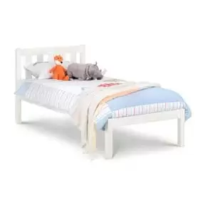 Julian Bowen Luna Solid Pine Bed 90cm Surf White