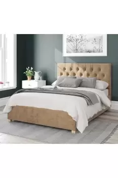 Image of Olivier Upholstered Ottoman Storage Bed, Firenze Velour Fabric