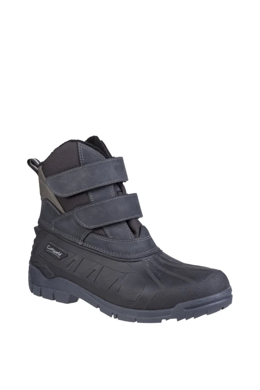 Image of Cotswold 'Kempsford' TPR/Textile/Weather Wellington Boots Black female