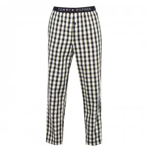 image of Tommy Bodywear Check Woven Trousers - Black/White