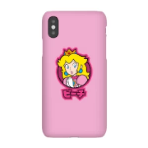 image of Nintendo Super Mario Peach Kanji Phone Case - iPhone X - Snap Case - Gloss