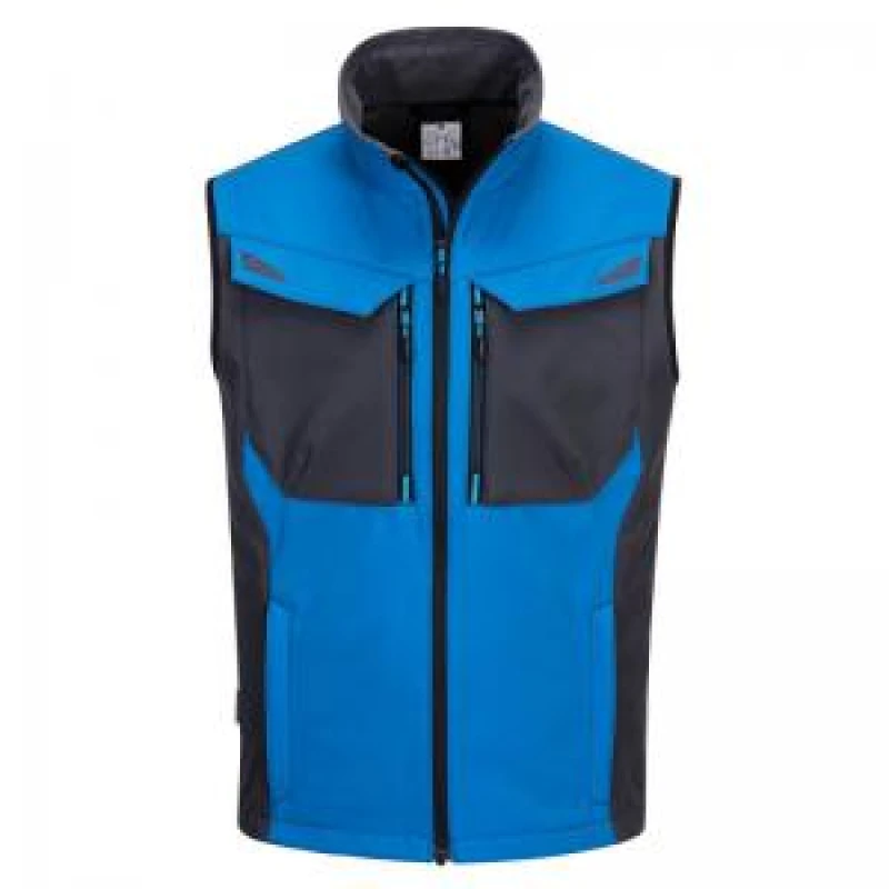 Image of Portwest WX3 Mens Softshell Gilet T751PBRXXXL Colour: Persian Blue