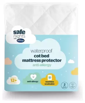 image of Silentnight Quilted Waterproof Mattress Protector - Toddler