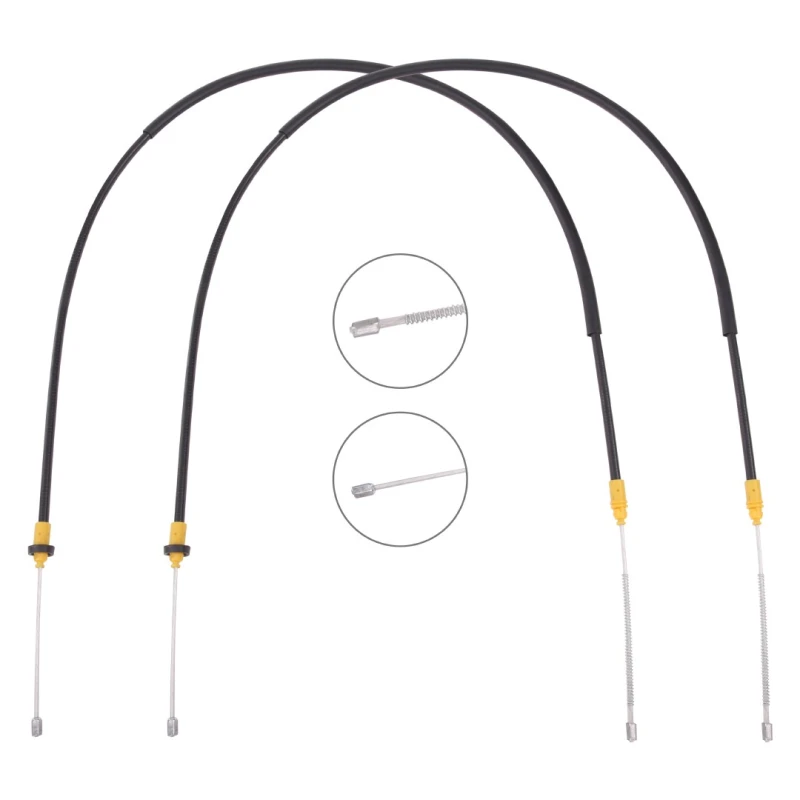Image of RIDEX 124C1162 Brake Cable Rear, 1637/1302+1637/1302mm Cable,parking brake (124)