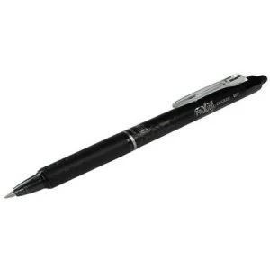 image of Pilot FriXion Clicker Retractable Erasable Rollerball Pen 0.7mm Tip 0.35mm Line Black Pack of 12