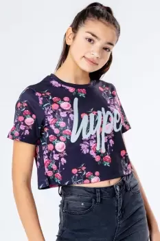 image of Ditsy Floral Crop T-Shirt