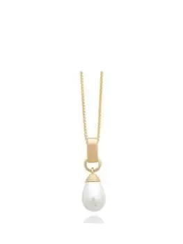 image of Rachel Jackson Drop in the Ocean Pearl Necklace, Gold, Women