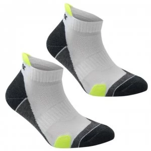 image of Karrimor 2 Pack Running Socks Junior - White/Fluo