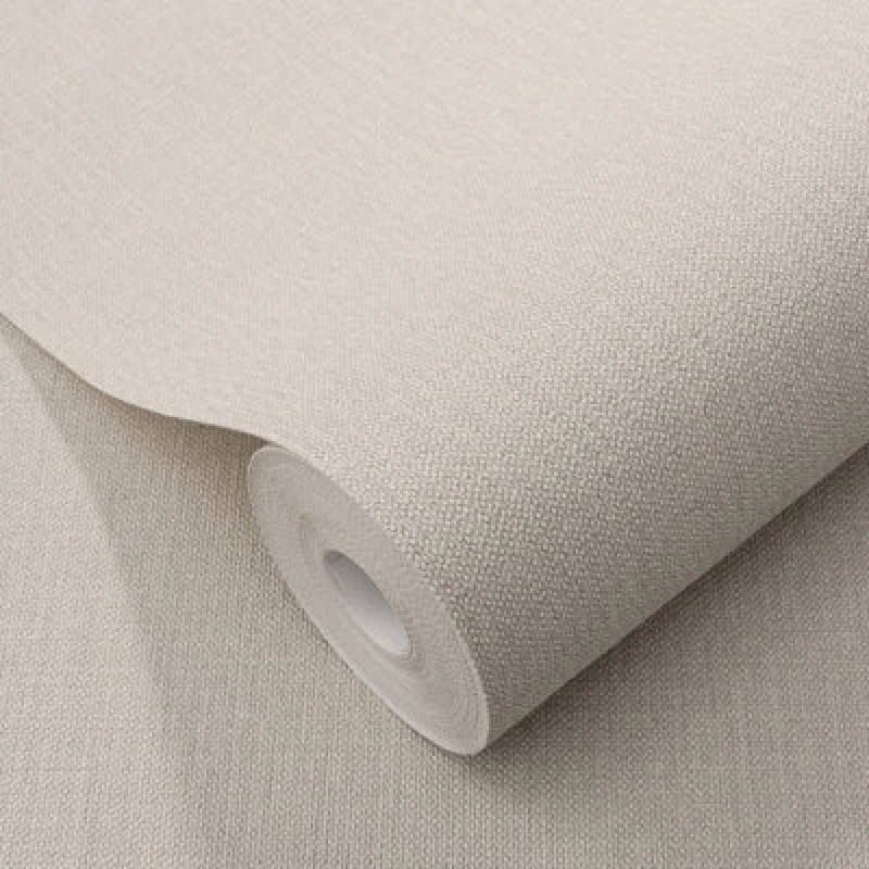 Image of Erismann Wallpaper Elle Decoration Luxury Plain Taupe Woven Vinyl Wallpaper by Erismann Brown