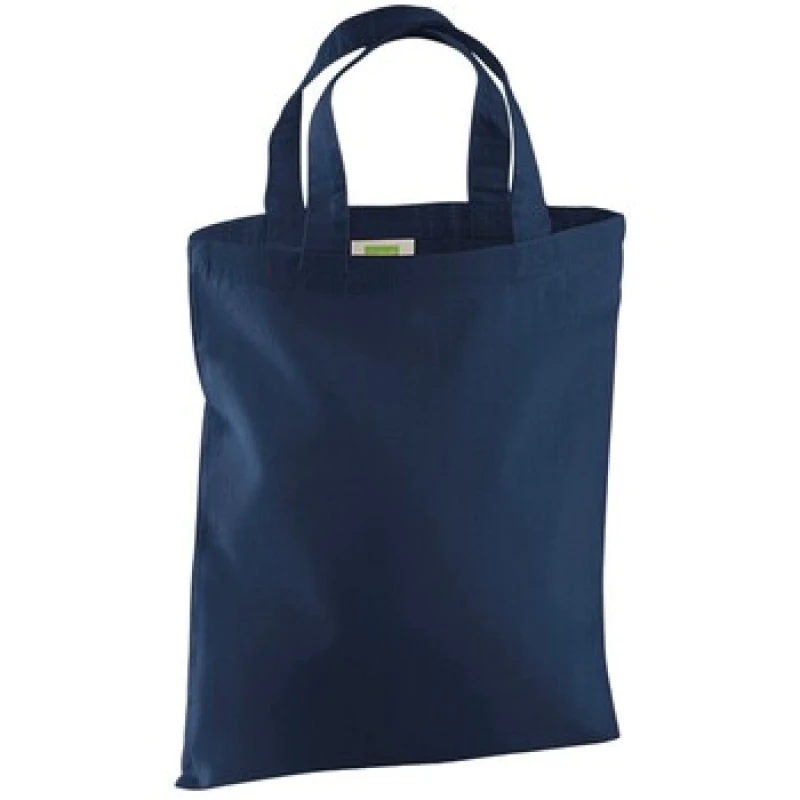 Image of Westford Mill Mini Reusable Tote Bag in Navy Navy Unisex One Size