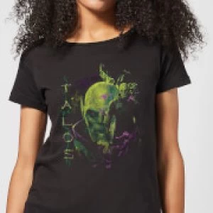 Image of Captain Marvel Talos Womens T-Shirt - Black