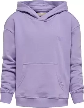 image of Kids Only Never Logo Hood Hoodie Sweater lilac