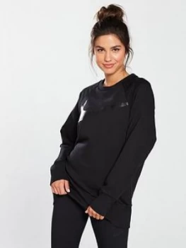 image of Nike Training Swoosh Crew Sweat Black Size M Women