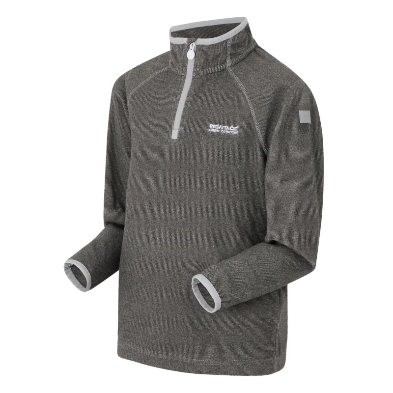 Image of Kids half zip pull-over Regatta Loco Gris Unisex 7/8 ans