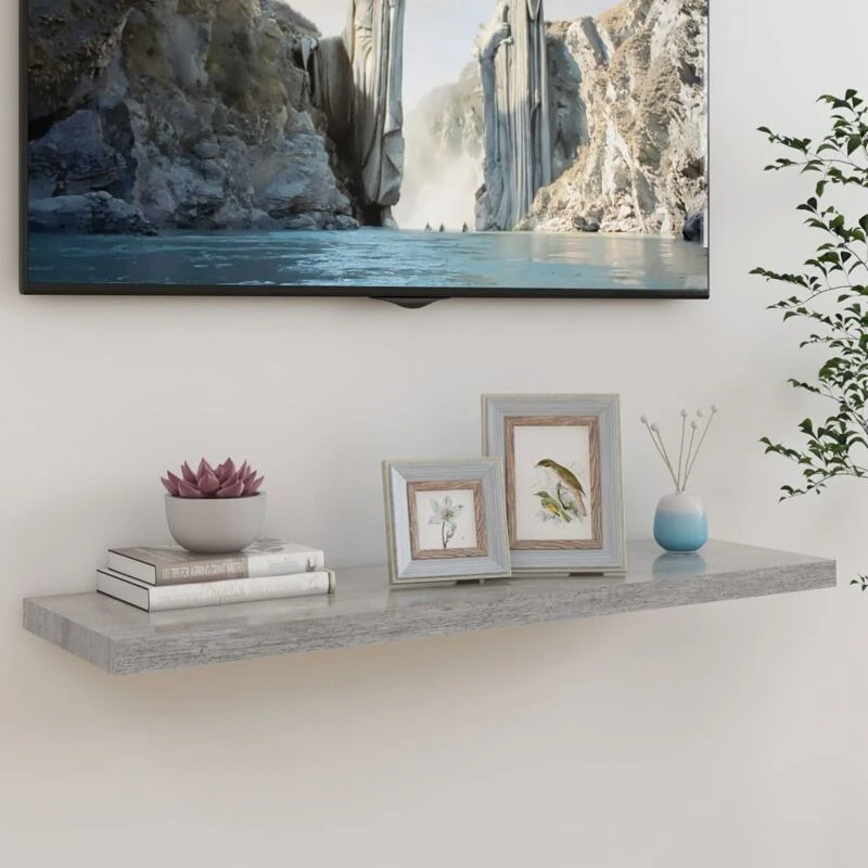 Image of VIDAXL Vidaxl - Floating Wall Shelf Concrete Grey 90x23.5x3.8cm mdf 8720286417041