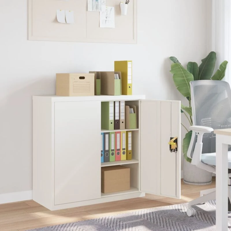 Image of VIDAXL File Cabinet White 90x40x90cm Steel Vidaxl 8720845889500