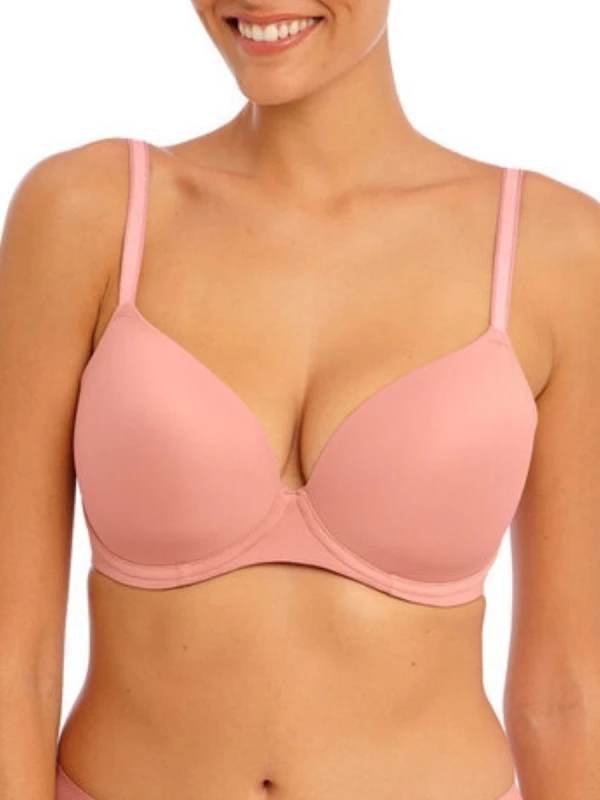 Image of Freya Womens Undetected T-Shirt Bra in Pink Size: 30FF Pink Female 30FF