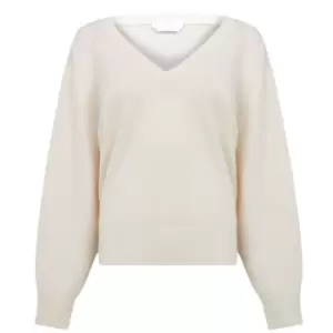 image of Boss Fenise Cashmere Sweater - White