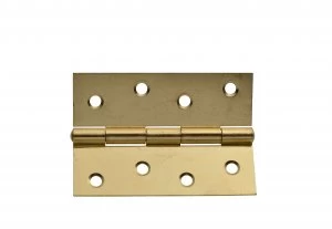 Image of Wickes Butt Hinge - Brass 102mm Pack of 2