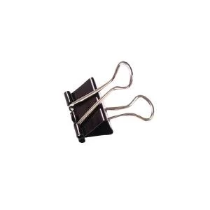 Image of Foldback Clip 19mm Black Pack of 100 22481